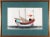 Green Set of Five 19th Century China Trade Watercolors of Junks on Pith Paper For Sale - Image 8 of 12