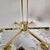 1990s Mid Century Modern Murano Glass and Brass Chandelier For Sale - Image 10 of 15