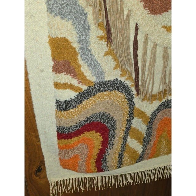 1970s 1970s Macrame Wall Rug Tapestry For Sale - Image 5 of 7