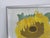 1960s Swedish Mid Century Modern Oil Painting of Sunflowers by Brita Streijffert For Sale - Image 14 of 18