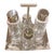 2000 - 2009 Sambonet Linea Q Cruet Set Glass Stainless Steel Salt Pepper Oil Vinegar - 5 pcs For Sale - Image 5 of 16