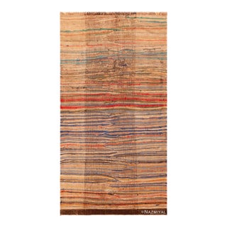 Nazmiyal Collection Striped Vintage Moroccan Kilim Rug For Sale