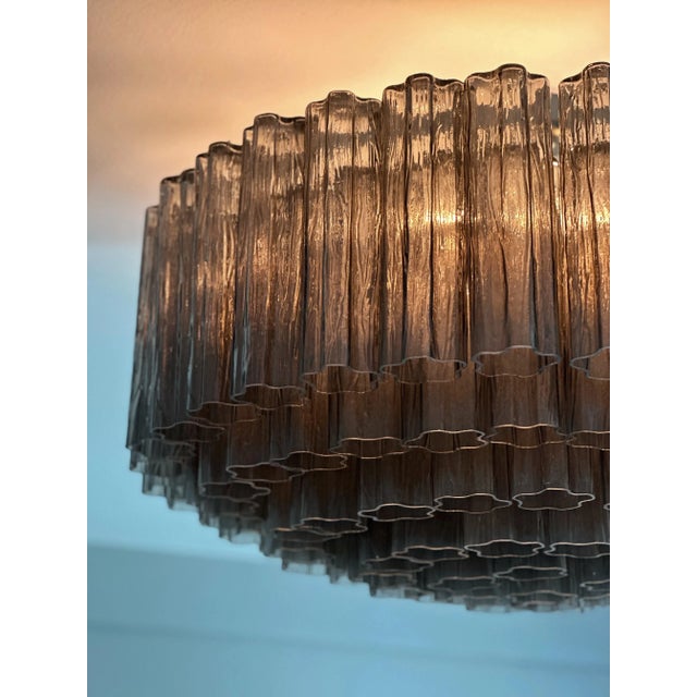 Brown Large Murano Glass Chandelier For Sale - Image 8 of 10