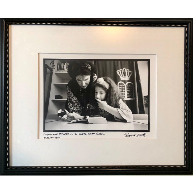 Edward Serotta Student and Teacher, The Lander School of Budapest. Judaica. silver gelatin print, matted, captioned by...