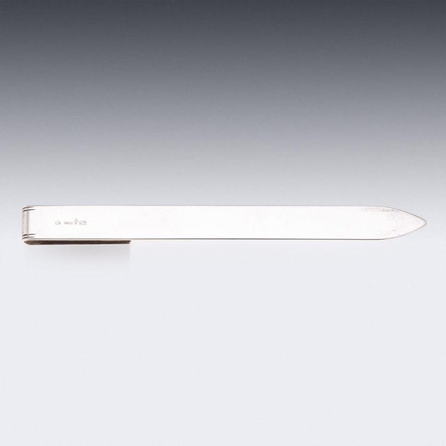 1930s Vintage French Silver and Gold Bookmark by S.T. Dupont, Paris, 1930s For Sale - Image 5 of 10