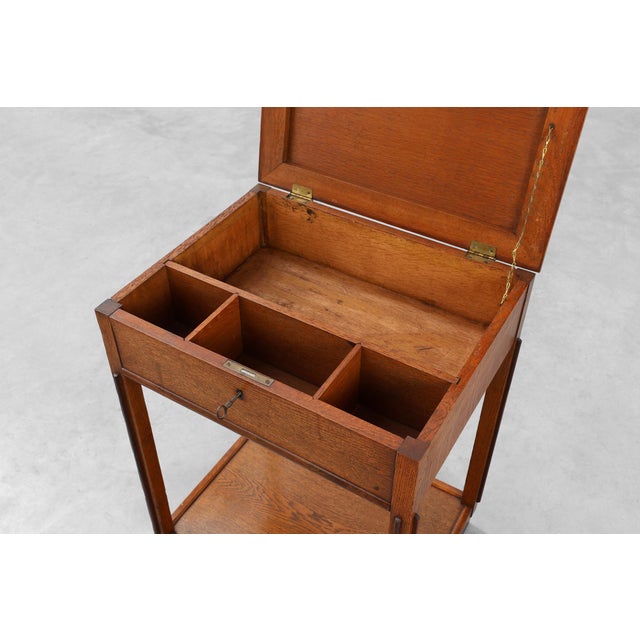 Amsterdamse School Style Side Table, 1890s For Sale - Image 10 of 16
