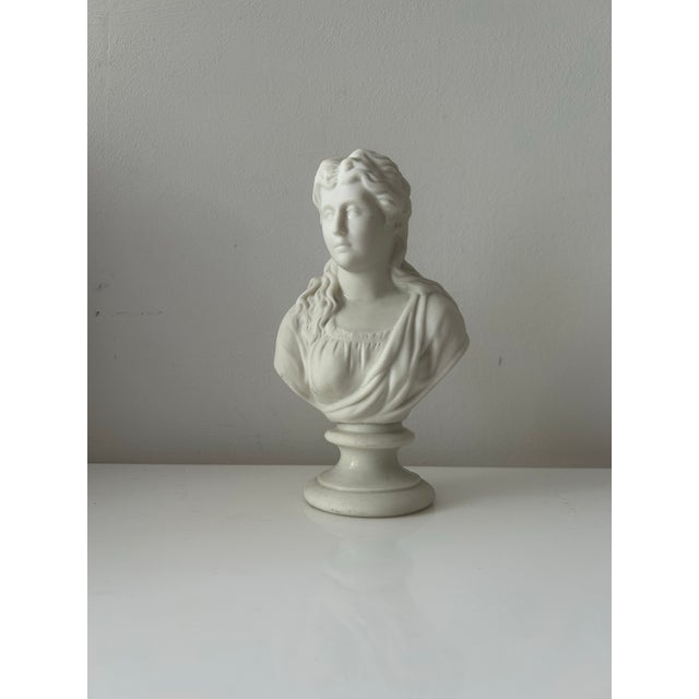 Mid 19th Century Mid 19th Century Parian Porcelain Bust of Dante's Beatrice For Sale - Image 5 of 9