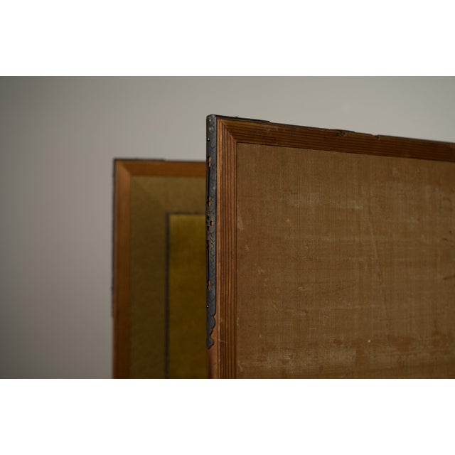 Japanese Meiji Two-Panel Screen With Tom Turkey and Hen, Signed Yoho, C. 1900 For Sale - Image 15 of 15