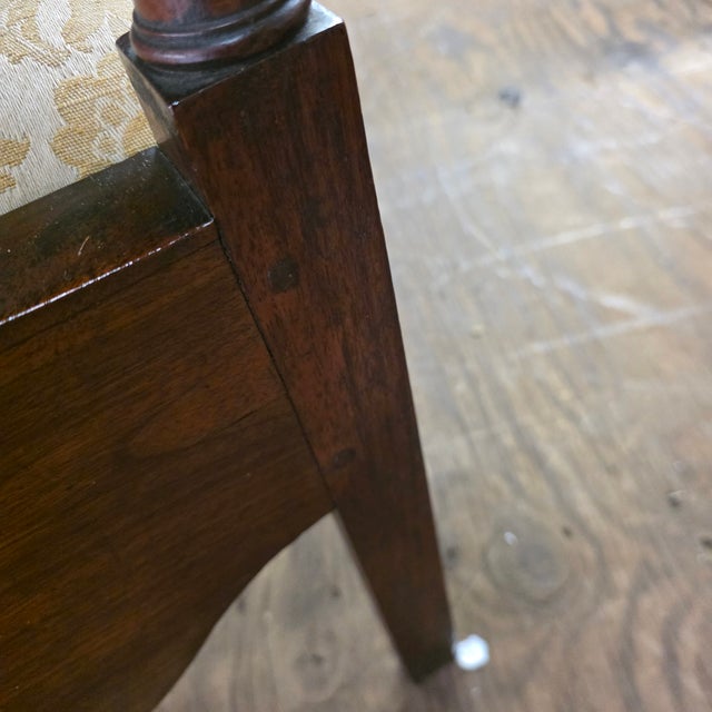 English George III Mahogany Corner Commode Chair With Pierced Splats and Turned Supports, Circa 1790 For Sale - Image 13 of 14