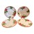 1980s Franciscan Apple Salad Plate England Backstamp Hand Painted 7 7/8" - Set of 4 For Sale