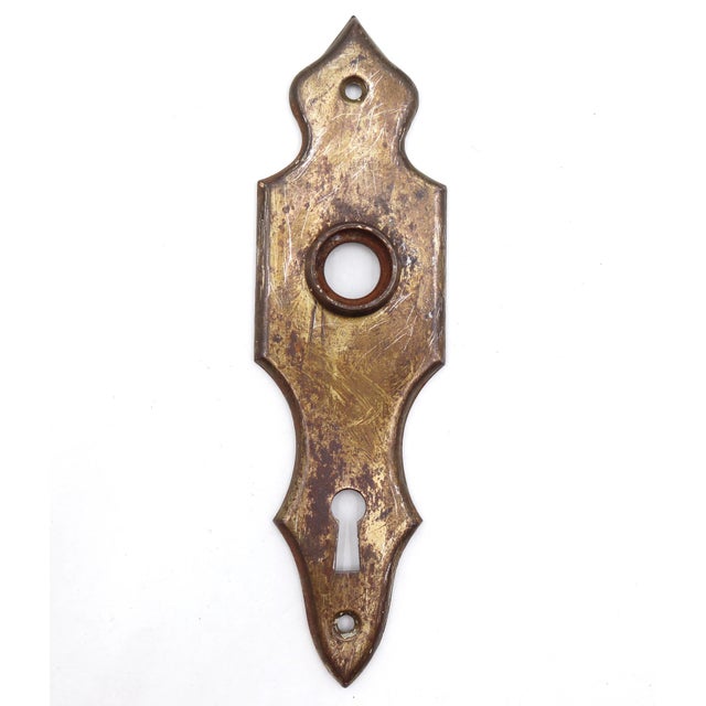 Brass Vintage Passage Traditional Brass & Steel Door Knob Set For Sale - Image 8 of 11