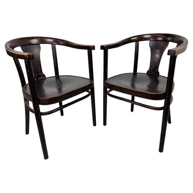 Bentwood Model A 967-F Armchairs by Emanuel von Seidl for Thonet, 1920, Set of 2 For Sale - Image 13 of 13