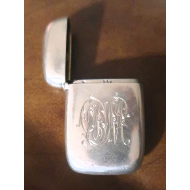 Silver Gorham Antique Silver and Enamel Match Safe (Vesta), Listed, Circa 1892 For Sale - Image 8 of 18
