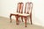 Henkel Harris Queen Anne Solid Cherry Wood Side Chairs or Dining Chairs | Pair For Sale - Image 15 of 15
