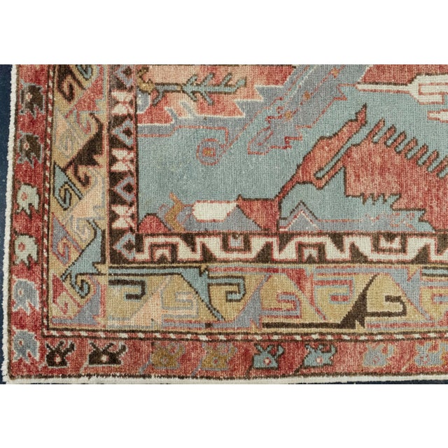 Turkish Oushak Runner Rug 2'3" x 5'11" #17506 For Sale - Image 4 of 8