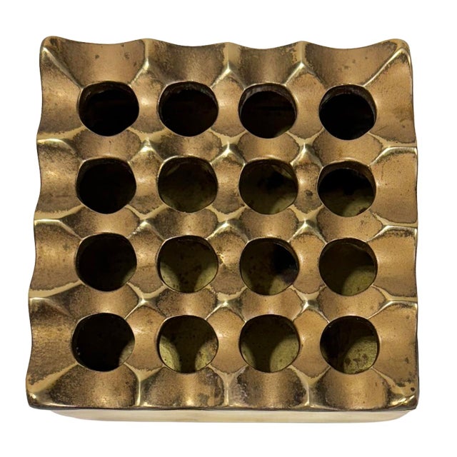 Vintage Beck and Jung Style Sculptural Brass Ashtray For Sale - Image 4 of 10