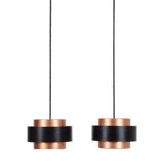 Danish Juno Pendant Lamps by Jo Hammerborg for Fog & Mørup, 1960s, Set of 2 For Sale