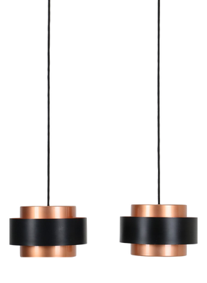 Danish Juno Pendant Lamps by Jo Hammerborg for Fog & Mørup, 1960s, Set of 2