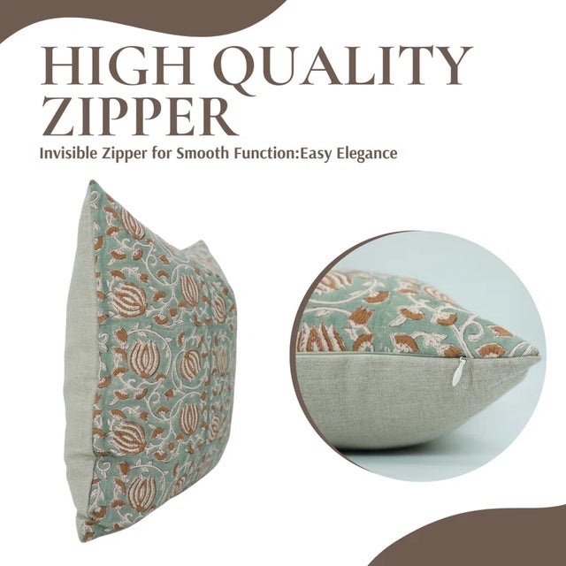 Rustic Fabdivine Handcrafted Cushion Cover 12x20 Inch - 6Kamal For Sale - Image 3 of 5