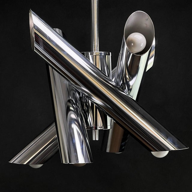Sputnik Ceiling Lamp by Goffredo Reggiani, 1970s For Sale - Image 6 of 9