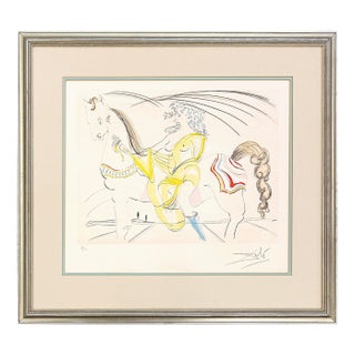Salvador Dalí, Diane De Poitiers (Rare Signed, Hand Colored Etching), 1974 For Sale