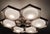 Not Yet Made - Made To Order 21st Century Hive Satin Nickel Glossy White Murano Flush Mount by Fabio LTD For Sale - Image 5 of 6