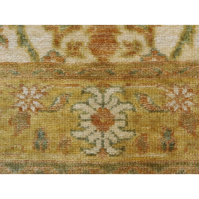 Hand-Knotted Oushak Style Rug. 4' X 5’8” For Sale - Image 10 of 13