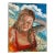 “Beach Day”, Figurative Oil Painting, Portrait of a Girl, Coastal Art For Sale