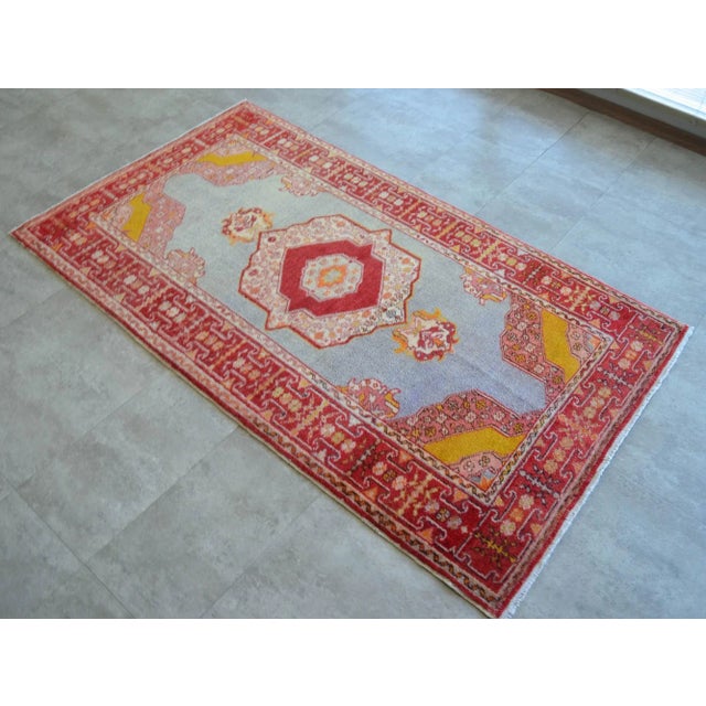 Early 20th Century Antique Turkish Rug - 3'7" X 6'3" For Sale - Image 13 of 14
