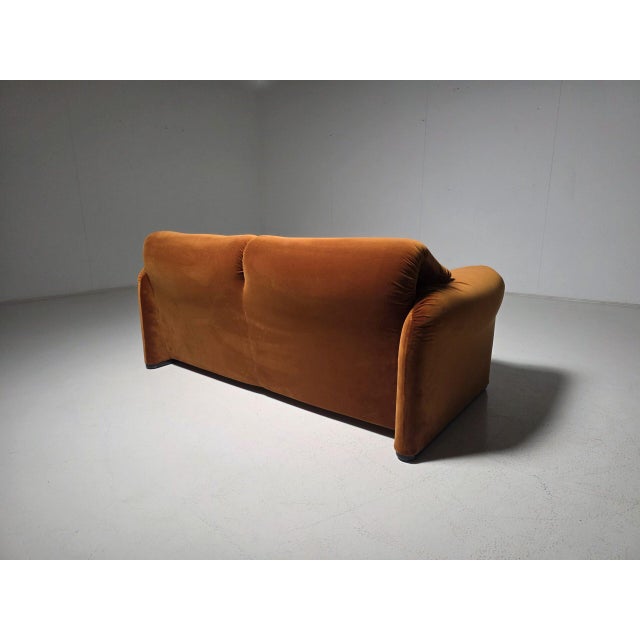 Maralunga Sofa Set by Vico Magistretti for Cassina, 1970s, Set of 2 For Sale - Image 10 of 15