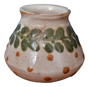 Small Glazed Terracotta Ceramic Vase by Léon Elchinger, 1890s