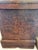 Large 18th Century Spanish Colonial Carved Coffer Trunk For Sale - Image 4 of 6