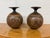 Copper Designs West Stoneware Pottery Spherical Vases, Set of Two For Sale - Image 8 of 12