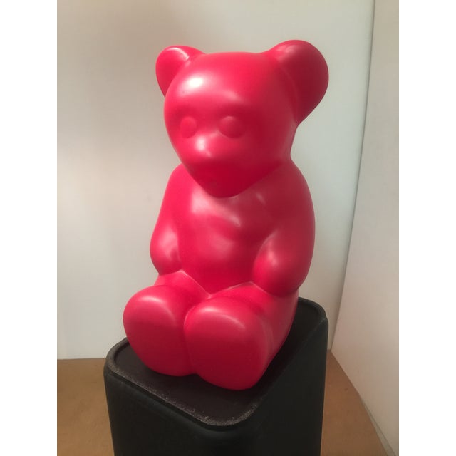 Textile 1990s Original Lumibear / Lumibär Indoor Lamp in Red by Elmar Flötotto For Sale - Image 7 of 7