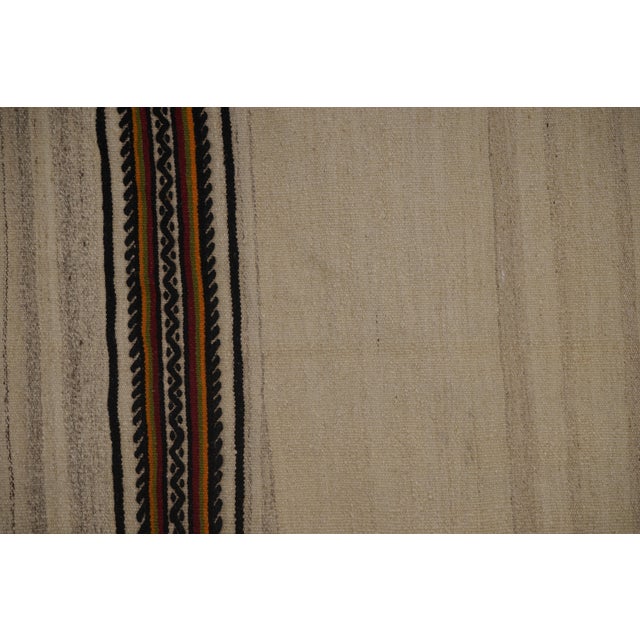 Striped Organic Hemp Kilim Rug 7'8'' X 11' For Sale - Image 9 of 11