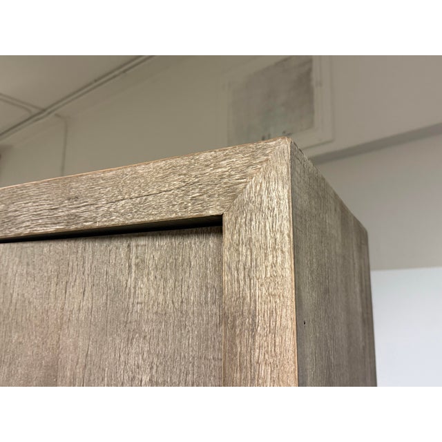 Nils Verhoeven for Restoration Hardware Reclaimed Oak Two-Door Cabinet For Sale In San Francisco - Image 6 of 12