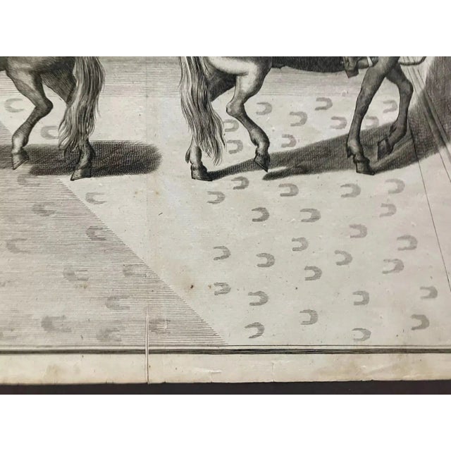 17th Century Framed 1700 Equestrian Engraving by William Cavendish After Van Diepenbeeck Euc For Sale - Image 5 of 7