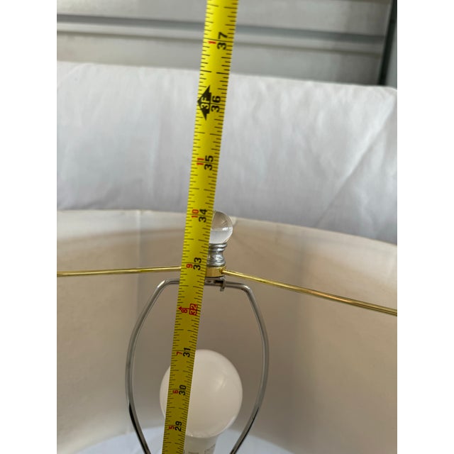 1990s Crystal Stacked Ball Table Lamps - a Pair For Sale In Lexington, KY - Image 6 of 8