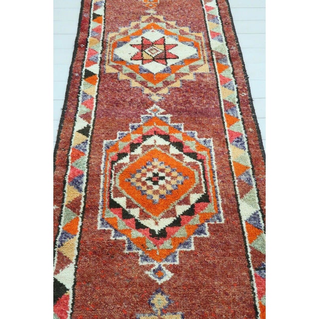 Vintage Turkish Rug Runner - 37"x164" For Sale - Image 4 of 13