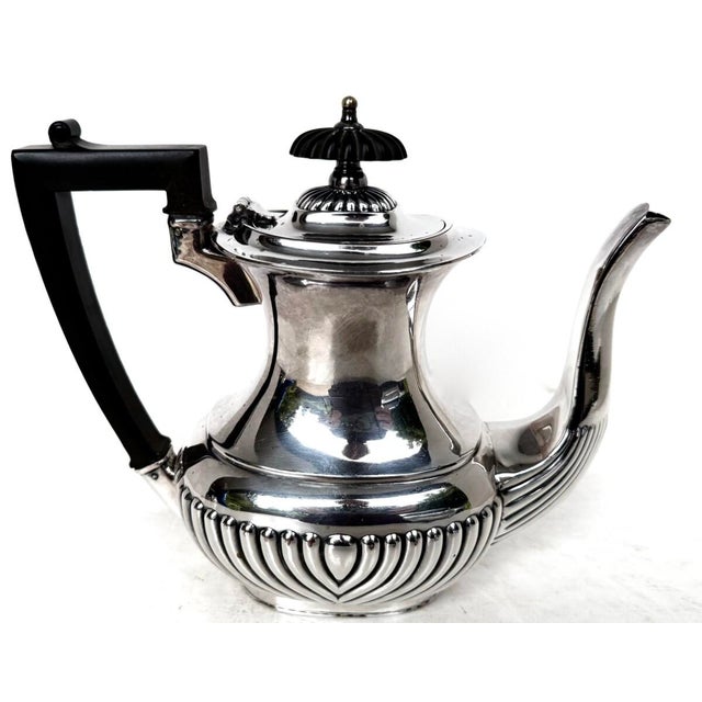 Victorian Classic Fine Quality Silver Plated (7) Piece Tea Service England C1890 For Sale - Image 10 of 18