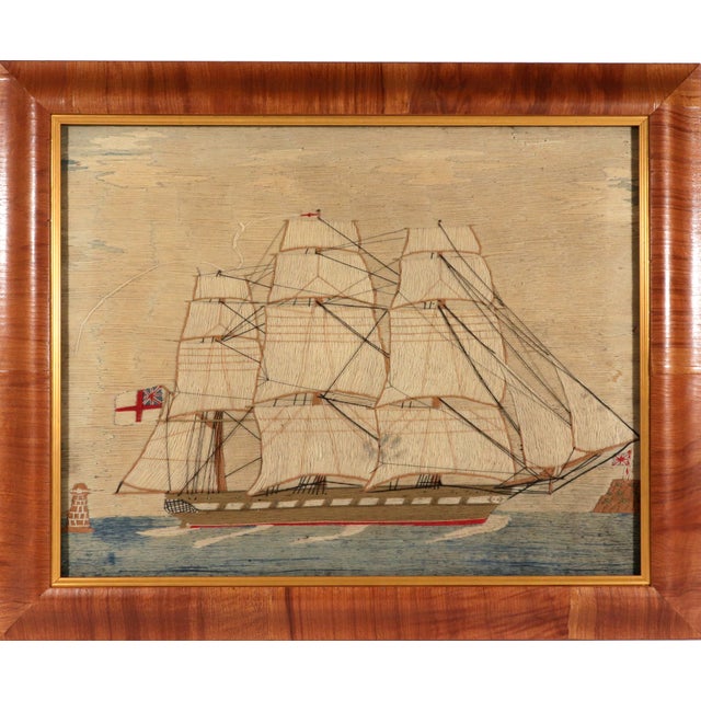 Threads of the Sea: Sailor’s Woolwork of a British Clipper Ship Circa 1870 This finely worked picture—affectionately known...