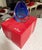 Blue Baccarat Crystal Neptune Cobalt Blue Vase 7.5in by Thomas Bastide New For Sale - Image 8 of 11
