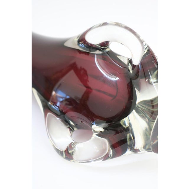 Large Vase in Mouth-Blown Crystal Glass by Joska, Germany, 1970 For Sale - Image 9 of 11