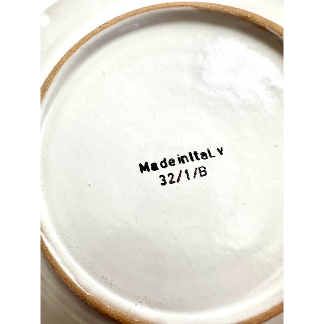 VIETRI Solimene Vietri Sul Mane Italy Blu Chicken Ceramic Vintage Plate, Platter For Sale - Image 4 of 10