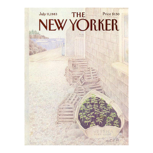 1983 Vintage New Yorker Cover, July 11 (Charles Martin), Original New Yorker Magazine Cover, Seashore