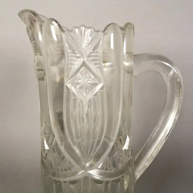 Art Nouveau Crystal Jug, 1900s For Sale - Image 3 of 16