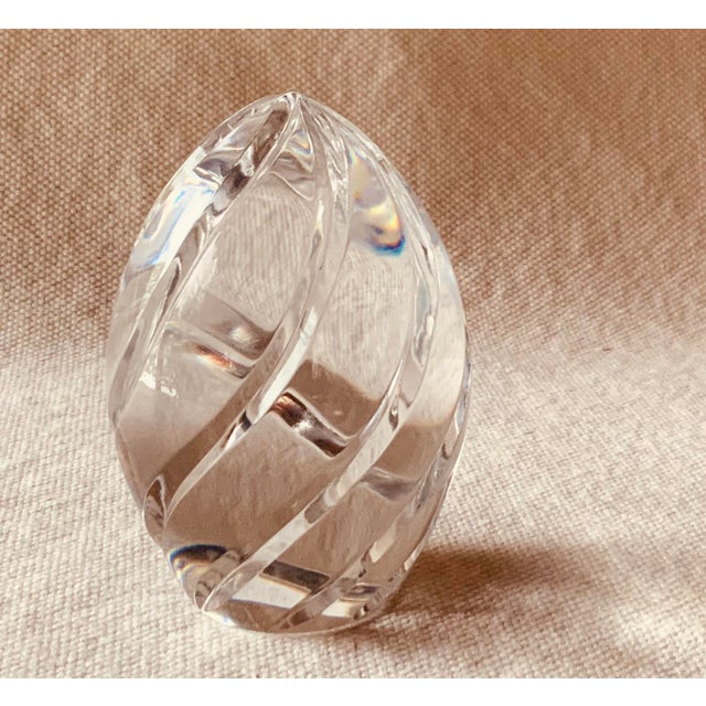 1960s French Crystal MidCentury Paperweight For Sale - Image 4 of 8