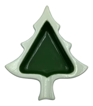 Vintage Secla Portugal Ceramic Christmas Tree Catchall