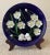 Vintage Ceramic Flower Plate For Sale - Image 4 of 12