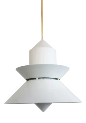 Mid-Century Nordic Style Metal and Glass Pendant Lamp from Glashütte Limburg, 1980s
